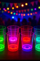 PartyGlow Neon Mor Bardak 8.5 x 10.5 cm