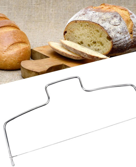 Paslanmaz Çelik Ayarlanabilir Pasta Dilimleyici – Çok Amaçlı Kesme Teli