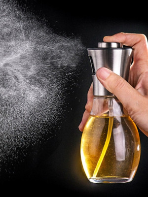 Paslanmaz Çelik Başlıklı Cam Spray Yağdanlık