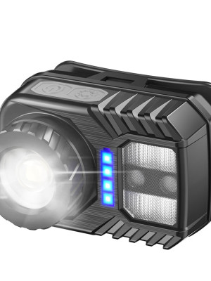 PeakStar PS-571 Sensör XPG COB LED USB Şarj Edilebilir Lityum Pilli Zoomlu Kafa Lambası PeakStar PS-571 Sensör XPG COB LED USB Şarj Edilebilir Lityum Pilli Zoomlu Kafa Lambası