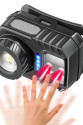 PeakStar PS-571 Sensör XPG COB LED USB Şarj Edilebilir Lityum Pilli Zoomlu Kafa Lambası