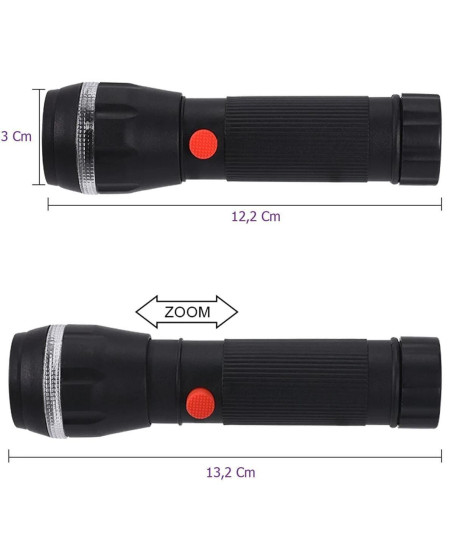 PeakStar PS-7083 Plastik Zoomlu Pilli El Feneri