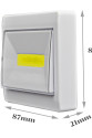 PeakStar PS-801 COB Ledli Mıknatıslı Yapışkanlı Lamba