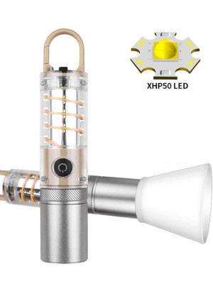 PeakStar Ps-8915 10W Zoomlu Led Powerbank Özellikli Şarjlı Kamp El Feneri