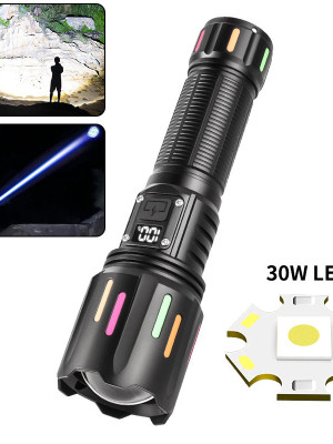 PeakStar Ps-9954 30w Zoomlu Led Powerbank Özellikli Şarjlı Profesyonel El Feneri