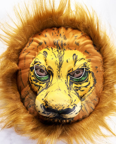 Peluş Aslan Maskesi Kahverengi Yeleli Mega Peluş 33 No Peluş Aslan Maskesi Kahverengi Yeleli Mega Peluş 33 No