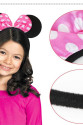 Pembe Fiyonklu Minnie Mouse Tacı Mini Kulak