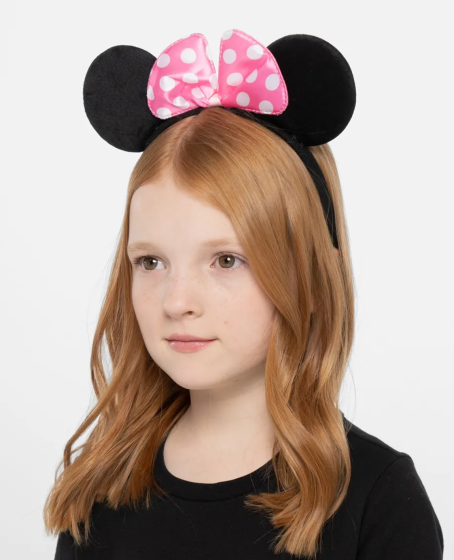 Pembe Fiyonklu Minnie Mouse Tacı Mini Kulak