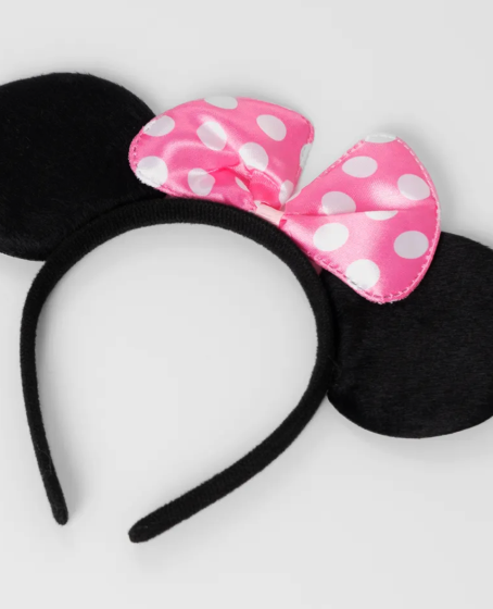 Pembe Fiyonklu Minnie Mouse Tacı Mini Kulak