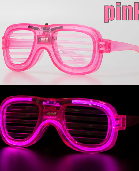Pembe Led Işıklı Parti Gözlüğü - Neon Glow Şerit Gözlük 3 Modlu Pembe Led Işıklı Parti Gözlüğü - Neon Glow Şerit Gözlük 3 Modlu