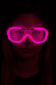 Pembe Led Işıklı Parti Gözlüğü - Neon Glow Şerit Gözlük 3 Modlu Pembe Led Işıklı Parti Gözlüğü - Neon Glow Şerit Gözlük 3 Modlu