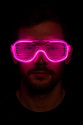 Pembe Led Işıklı Parti Gözlüğü - Neon Glow Şerit Gözlük 3 Modlu Pembe Led Işıklı Parti Gözlüğü - Neon Glow Şerit Gözlük 3 Modlu