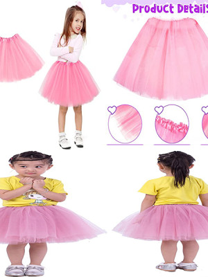 Pembe Renk Tütü Etek Bale Eteği Gösteri Eteği Çocuk Bebek Boy Pembe Renk Tütü Etek Bale Eteği Gösteri Eteği Çocuk Bebek Boy