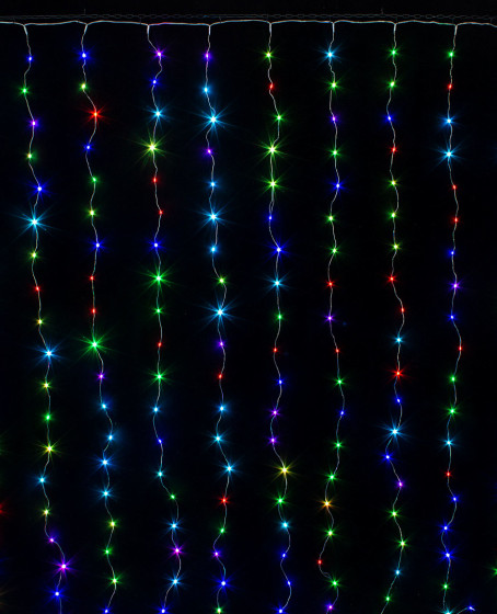 Perde Led 240 Ledli 8 Fonksiyonlu Dekor Lambası RGB Perde Led 240 Ledli 8 Fonksiyonlu Dekor Lambası RGB