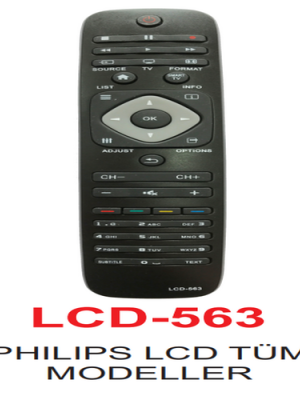 Philips LCD Tüm Modellere Uygun Kumanda LCD-563