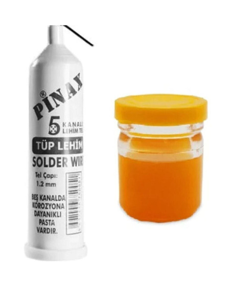 Pinax Tüp Lehim Teli 25 Gr 1.2mm + Lehim Pastası - 40gr