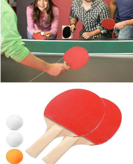 Ping Pong Masa Tenisi Seti Tenis Raketi Seti 2 Raket + 3 Ping Pong Topu Spor Aksesuarları Ping Pong Masa Tenisi Seti Tenis Raketi Seti 2 Raket + 3 Ping Pong Topu Spor Aksesuarları