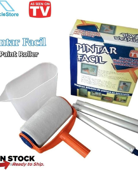 Pintar Facil Pratik Damlatmayan Boya Rulosu Ve Fırçası