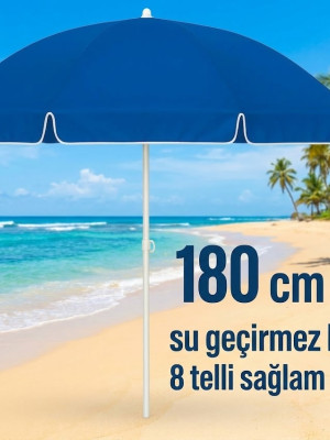 Plaj Şemsiyesi Sabit 180 cm