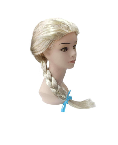 Platin Altın Dore Renk Karlar Ülkesi Elsa Frozen Peruğu Çocuk Boy Platin Altın Dore Renk Karlar Ülkesi Elsa Frozen Peruğu Çocuk Boy