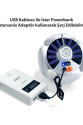 Polizei P-038 Solar Güneş Enerji Ve Usb Sarjli 5 Kanatlı