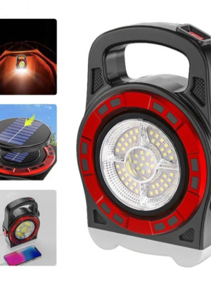 Polizei P-6678C Dış Mekan Solar Şarj Işığı Çok Fonksiyonlu Projektör Hazine Güçlü Işık El Feneri