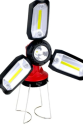 Polizei P-8801 ŞARJLI KATLANABİLİR 3XCOB LED+ 3W LED ÇOK FONKSİYONLU KAMP FENERİ