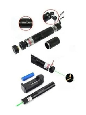 Polizei Şarjlı Turbo Yeşil Lazer Pointer Kibrit Yakabilen  Güç 1000MW