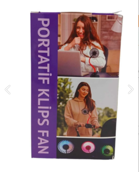 Portatif Işıklı Mini Klipsli Fan