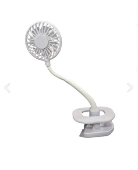 Portatif Işıklı Mini Klipsli Fan