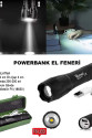 Powerbank Özellikli Uzun Menzilli EL Feneri Wt-039 Powerbank Özellikli Uzun Menzilli EL Feneri Wt-039