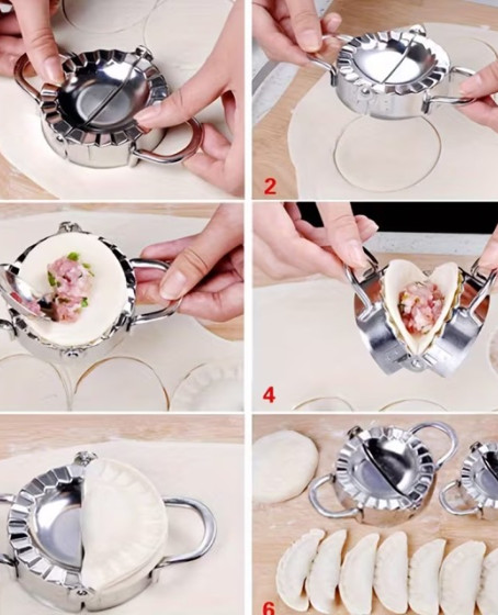 Pratik Hamur Kapatma Aparatı – Çiğ Börek, Mantı ve Poğaça Kalıbı (7.5 cm)