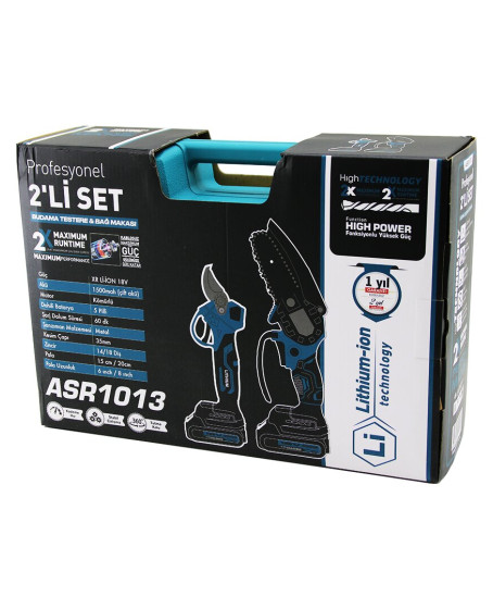 PROFESYONEL 2 PCS SET 6 İNÇ - 8 İNÇ BUDAMA DAL KESME TESTERE ŞARJLI ZİNCİRLİ KÖMÜRLÜ 18V-1500MAH PROFESYONEL 2 PCS SET 6 İNÇ - 8 İNÇ BUDAMA DAL KESME TESTERE ŞARJLI ZİNCİRLİ KÖMÜRLÜ 18V-1500MAH