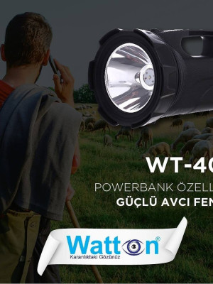 Profesyonel Avcı Feneri 30 W Gücünde Wt-402