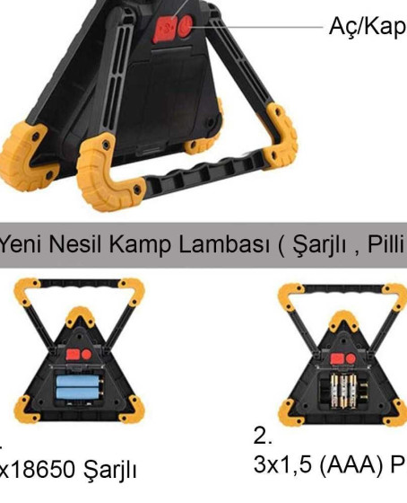 Profesyonel Kamp - Araba Lambası Bm-610/ WT Profesyonel Kamp - Araba Lambası Bm-610/ WT