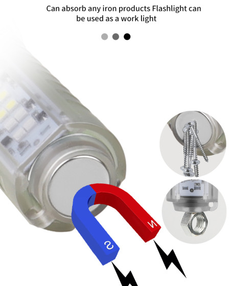 Profesyonel TG LED Güçlü 8 Modlu Type-C 1000 Lümen Polis Çakarlı Şarjlı El Feneri