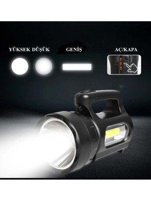 Profesyonel Ultra Güçlü LED El Feneri - Yüksek Performanslı 900 Lümen Aydınlatma Profesyonel Ultra Güçlü LED El Feneri - Yüksek Performanslı 900 Lümen Aydınlatma