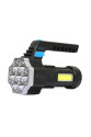 PS-3879 USB Şarj Göstergeli Şarj Edilebilir 7*XPE +COB Led El Feneri