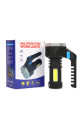 PS-3879 USB Şarj Göstergeli Şarj Edilebilir 7*XPE +COB Led El Feneri