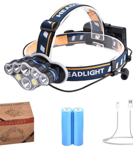 PS-888 Güçlü USB Şarj Edilebilir Profesyonel 8 Modlu 6000 Lümen 8 LED Su Geçirmez Kafa Lambası PS-888 Güçlü USB Şarj Edilebilir Profesyonel 8 Modlu 6000 Lümen 8 LED Su Geçirmez Kafa Lambası