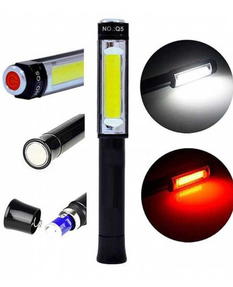 PS-Q5 Pilli Mıknatıslı COB LED Çalışma Tamir Kırmızı Işık El Feneri PS-Q5 Pilli Mıknatıslı COB LED Çalışma Tamir Kırmızı Işık El Feneri