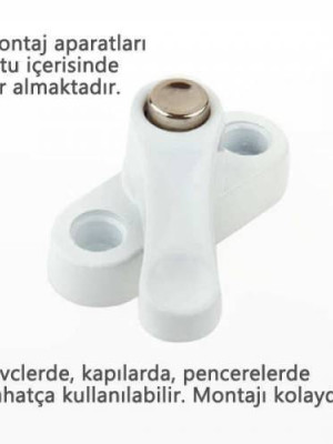 Pvc Kapı Pencere Emniyet Kilidi - ÇELİK - 6 Adet