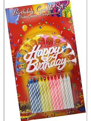 Rengarenk Mumlu Beyaz Happy Birthday Yazılı Doğum Günü Mumu 12 Adet Rengarenk Mumlu Beyaz Happy Birthday Yazılı Doğum Günü Mumu 12 Adet