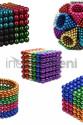 Renkli 216 adet mıknatıs neocube mıknatıs 5mm neodyum