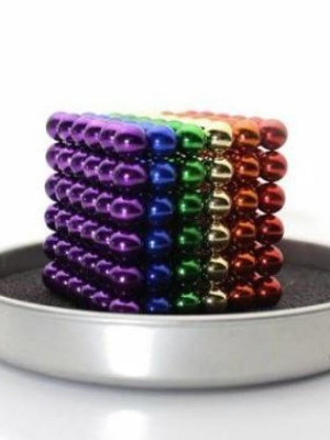 Renkli 216 adet mıknatıs neocube mıknatıs 5mm neodyum