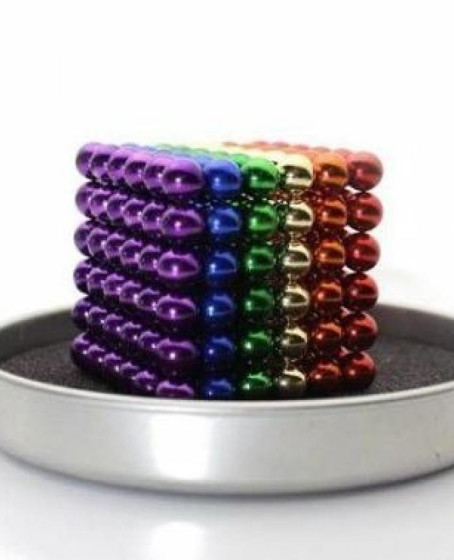 Renkli 216 adet mıknatıs neocube mıknatıs 5mm neodyum