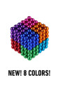 Renkli 216 adet mıknatıs neocube mıknatıs 5mm neodyum