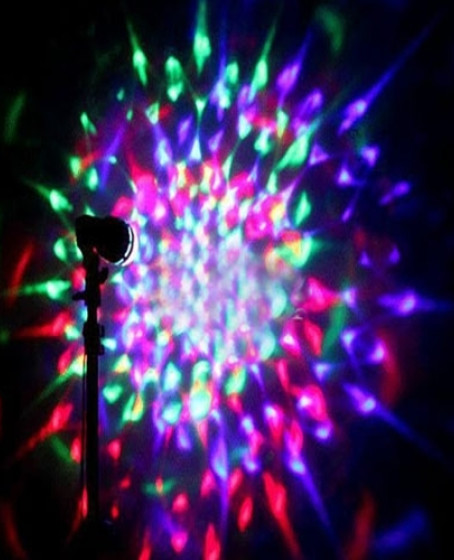 Renkli Led Döner Başlıklı Disko Ampulü