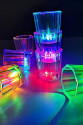 Renkli Led Parlayan Fiber Optik Glow Işıklı Bardak 5,5 x 5,5 cm 1 Adet