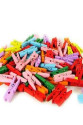 Renkli Mini Ahşap Mandal (100 Adet)